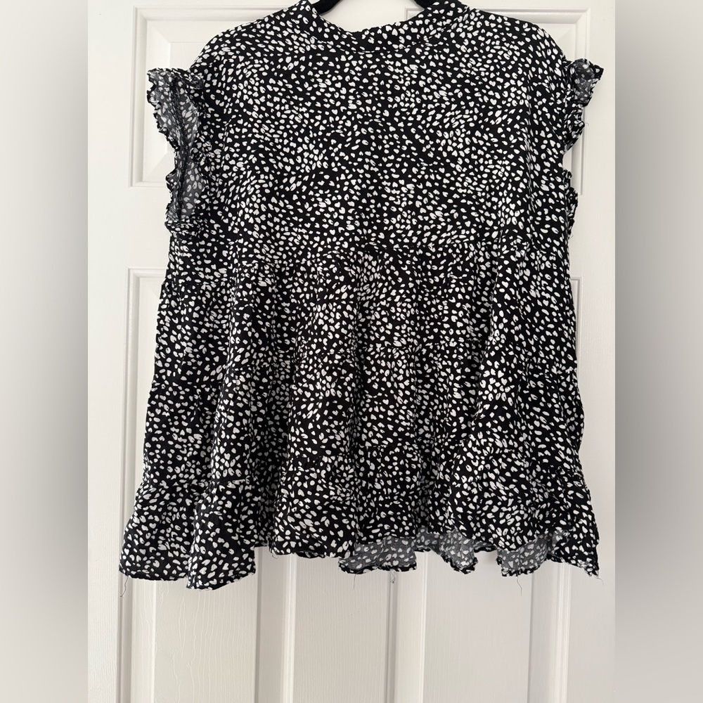 Black and White Women's Top